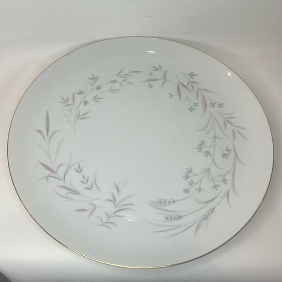 Wentworth Other - Wentworth Japan Fine China 10 1/4 In Round Plate Gold Trim Pink Blue Floral
